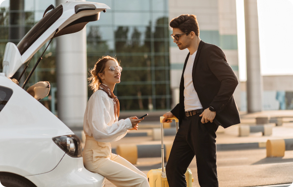 cheerful blonde woman in eyeglasses white blouse 2024 09 23 21 03 40 utc